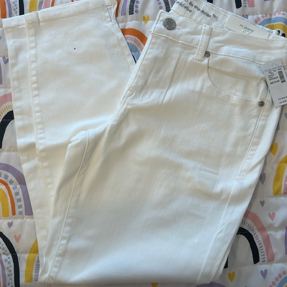 Maurices White Straight Leg Pants